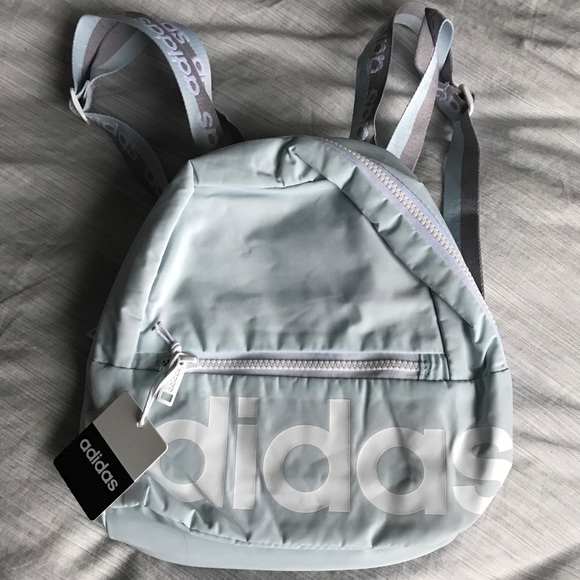New with tags Adidas baby blue mini backpack - Picture 1 of 3